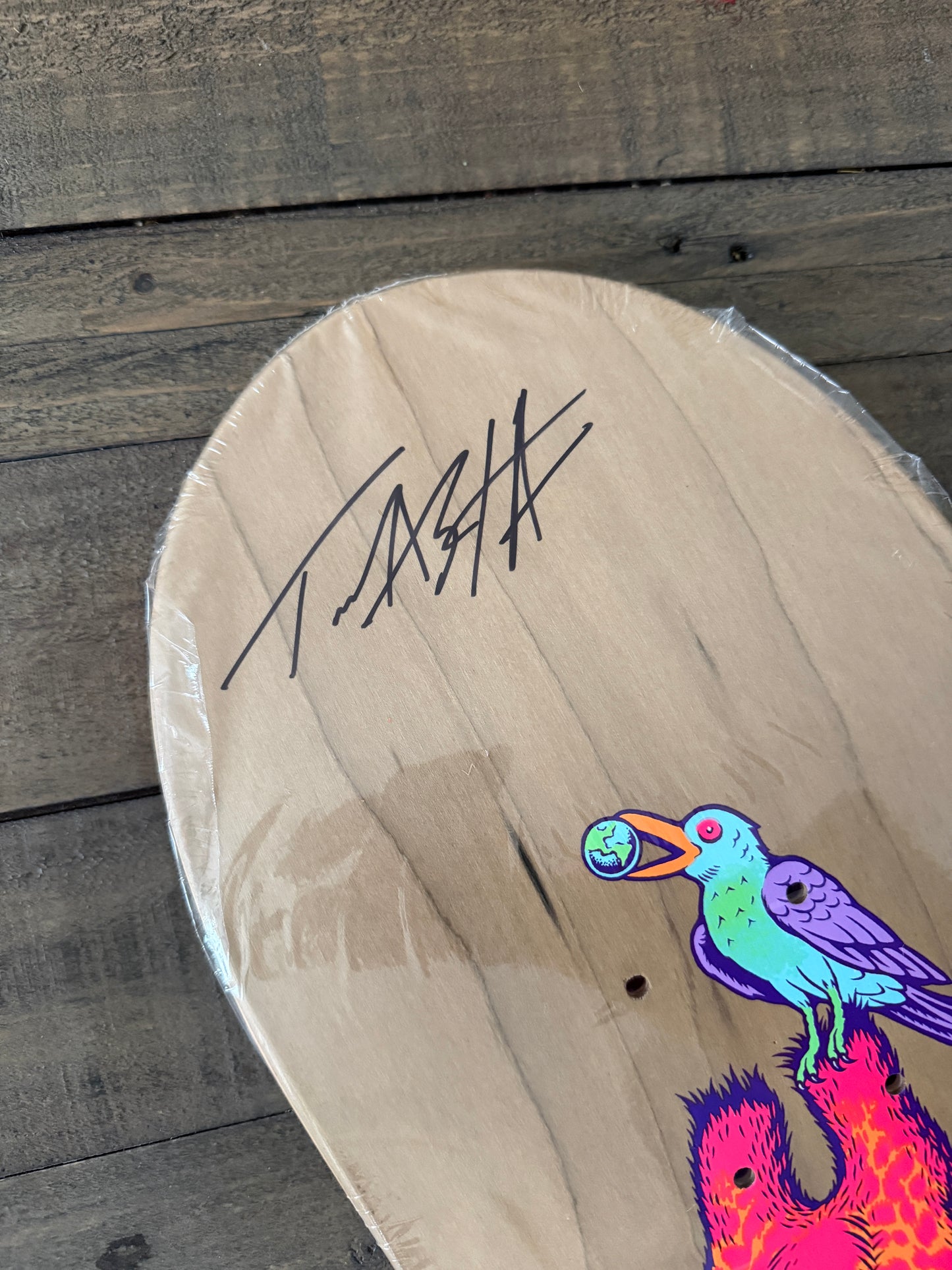 Tom Asta Signed Giraffe Deck